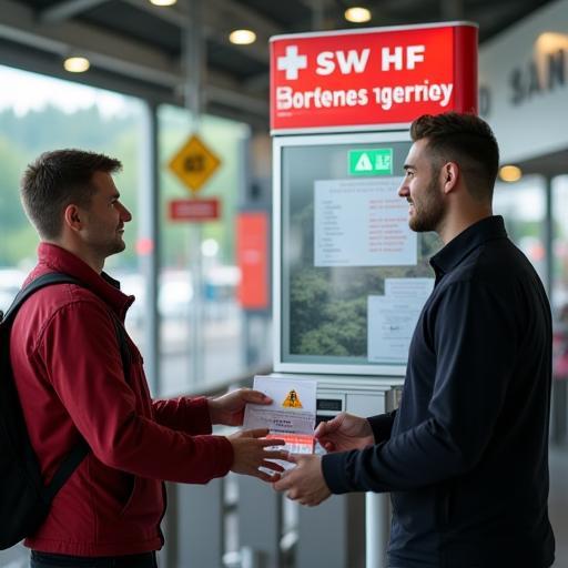 Buying vignette at border